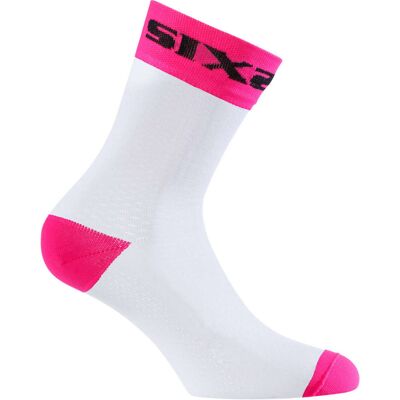 Calza Corta Sixs Sportiva Fuxia Fluo taglia 43-46 Calza Corta Sixs Sportiva Fuxia Fluo taglia 43-46