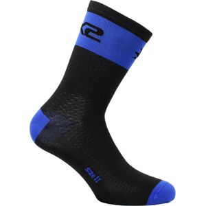 Calza Corta Sportiva Sixs SHORT LOGO Nero Blu taglia 36-39