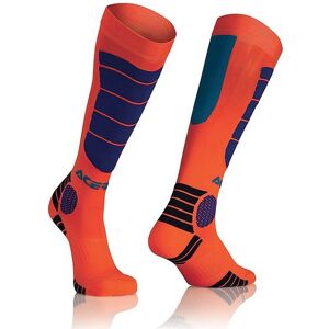 Calze Moto Tecniche Acerbis MX Impact Socks Arancio Blu taglia S/M