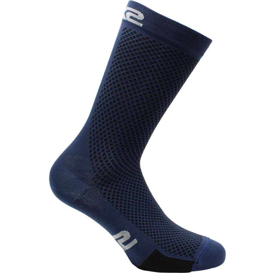 Sixs Calza Ciclismo Corta Leggera P200 Nero Blu Avio taglia 40-43