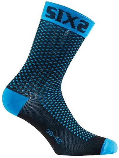 Calza Corta Compressiva SIXS Azzurro taglia 47-49