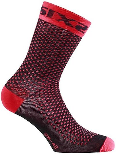 Calza Corta Compressiva SIXS Rosso taglia 47-49