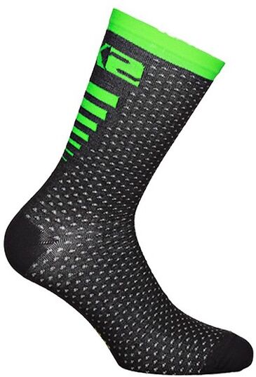 Calza Tecnica Corta Merinos Sixs ARROW Merinos Nero Verde Fl taglia 35