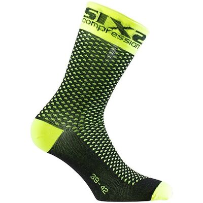 Calza Corta Compressiva SIXS Giallo taglia 47-49 Calza Corta Compressiva SIXS Giallo taglia 47-49