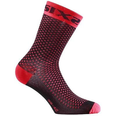 Calza Corta Compressiva SIXS Rosso taglia 47-49 Calza Corta Compressiva SIXS Rosso taglia 47-49