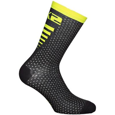Calza Tecnica Corta in Tessuto SixS Arrow Merinos Nero Giall taglia 47 Calza Tecnica Corta in Tessuto SixS Arrow Merinos Nero Giall taglia 47