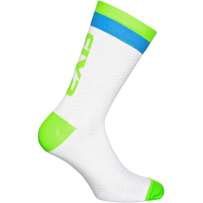 Calza Tecnica Corta in Tessuto Sixs LUXURY 200 Bianco Verde taglia 47- Calza Tecnica Corta in Tessuto Sixs LUXURY 200 Bianco Verde taglia 47-