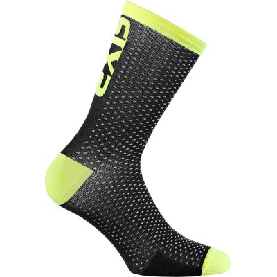Calza Tecnica Corta in Tessuto Sixs LUXURY 200 Nero Giallo taglia 35-3 Calza Tecnica Corta in Tessuto Sixs LUXURY 200 Nero Giallo taglia 35-3