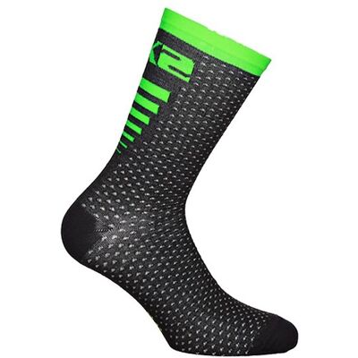 Calza Tecnica Corta Merinos Sixs ARROW Merinos Nero Verde Fl taglia 47 Calza Tecnica Corta Merinos Sixs ARROW Merinos Nero Verde Fl taglia 47