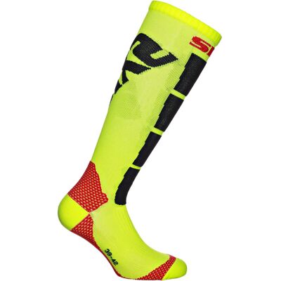 Calza Tecnica moto Elasticizzata Lunga Sixs SPEED Giallo Flu taglia 47 Calza Tecnica moto Elasticizzata Lunga Sixs SPEED Giallo Flu taglia 47