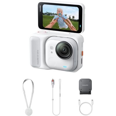 Videocamera Insta360 GO ULTRA - Standard Bundle Artic Bianco taglia un Videocamera Insta360 GO ULTRA - Standard Bundle Artic Bianco taglia un