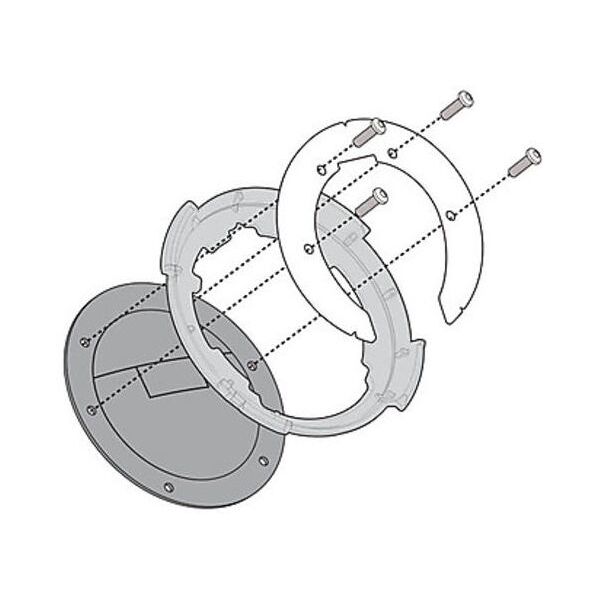 kit attacco per borsa givi bf11 per tanklock taglia unica