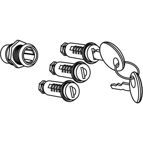 kit serratura shad 200062r 3 lock system taglia unica