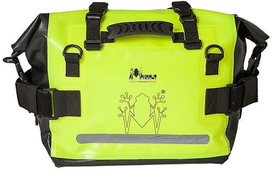 coppia di borse compatte amphibious motobag ii giallo fluo ( taglia un