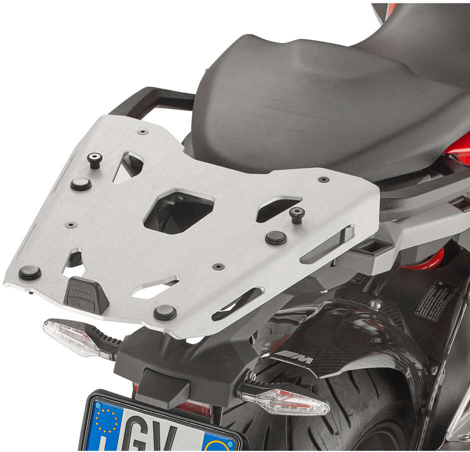 Attacco Posteriore in Alluminio Givi SRA5138 Silver Per BMW taglia uni