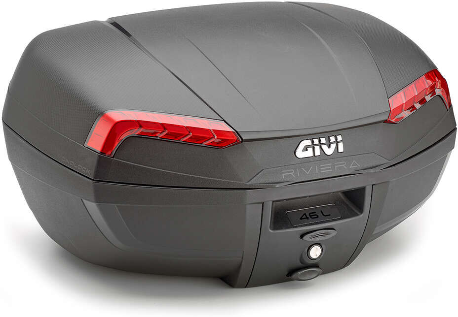 Bauletto Moto MONOLOCK GIVI E46 TECH RIVIERA 46 Litri Nero C taglia un