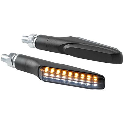 Lampa Frecce Moto Coppia Frontale a Led Victory Colore Nero taglia unica Lampa Frecce Moto Coppia Frontale a Led Victory Colore Nero taglia unica
