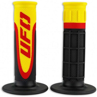 Manopole Moto Cross Enduro Ufo Tripla Densità AXIOM Nero Ros taglia un Manopole Moto Cross Enduro Ufo Tripla Densità AXIOM Nero Ros taglia un