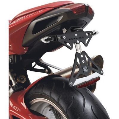 Porta Targa Reclinabile in Alluminio Moto Barracuda per MV A taglia un Porta Targa Reclinabile in Alluminio Moto Barracuda per MV A taglia un