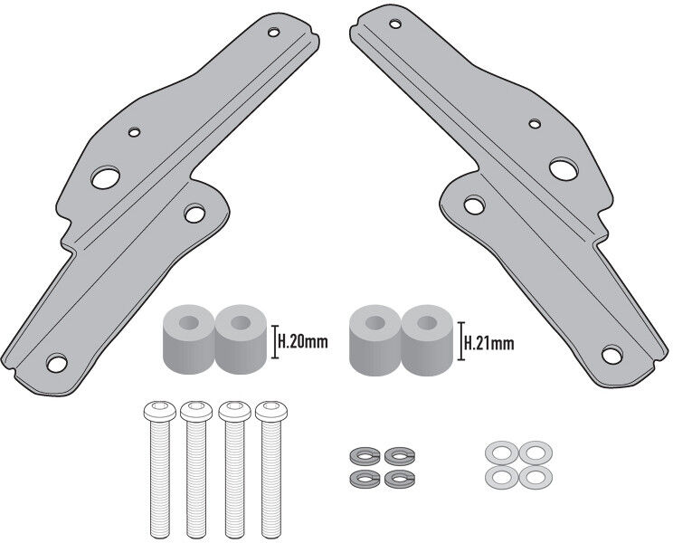 Givi Attacco Posteriore Givi SR6415 per Triumph Tiger 900 (2020-2 taglia un