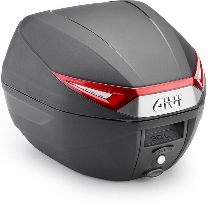 Bauletto Moto GIVI Monolock C30N Nero 30lt Catadiottri rossi taglia un