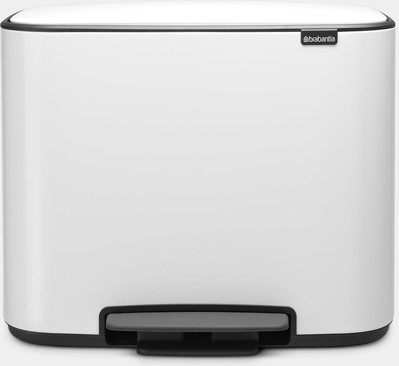 Brabantia Pattumiera A Pedale Bo 3 Secchi Bianco Brabantia Pattumiera A Pedale Bo 3 Secchi Bianco