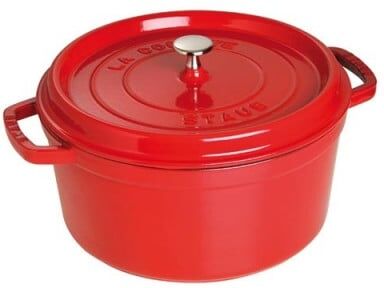 Staub Cocotte Tonda Ghisa 26cm Rosso Ciliegia Staub Cocotte Tonda Ghisa 26cm Rosso Ciliegia