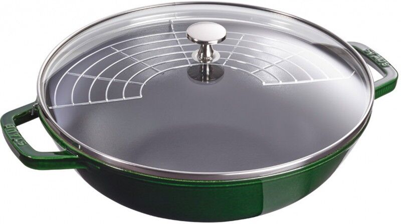 Staub Wok In Ghisa Basilico 30cm