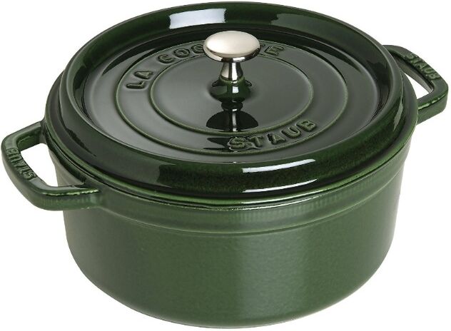 Staub Cocotte Tonda Ghisa Verde Basilico 28cm Staub Cocotte Tonda Ghisa Verde Basilico 28cm