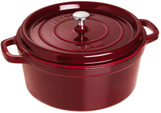 Staub Cocotte Tonda Ghisa Granata 28cm Staub Cocotte Tonda Ghisa Granata 28cm