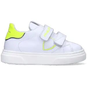 PHILIPPE MODEL Sneaker bimbo bianca/gialla in pelle BIANCO 24