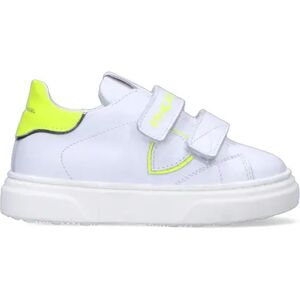 PHILIPPE MODEL Sneaker ragazzo bianca/gialla in pelle BIANCO 33