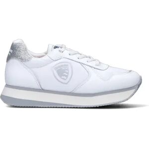 Blauer Sneaker ragazzo/a bianca/argento in pelle BIANCO 39