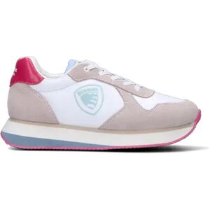 Blauer Sneaker ragazzo/a bianca/rosa in pelle MULTICOLOR 37