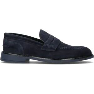 NEROFUMO Mocassino uomo blu in suede BLU 44