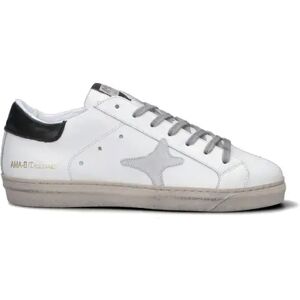 AMA-BRAND SNEAKERS UOMO BIANCO BIANCO 41