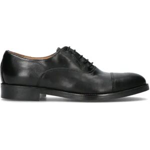 MADE IN ITALY Stringata uomo nera in pelle NERO 42