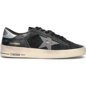 GOLDEN GOOSE STARDAN Sneaker uomo nera in pelle NERO 43