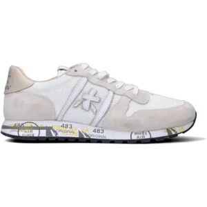 Premiata Sneaker Uomo Bianca/grigia In Suede Bianco 45