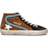 GOLDEN GOOSE SLIDE CLASSIC Sneaker uomo marrone/nera in suede MARRONE 44