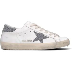 GOLDEN GOOSE Sneaker donna bianca/argento in pelle BIANCO 37