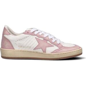 GOLDEN GOOSE BALLSTAR Sneaker donna bianca/rosa in pelle BIANCO 37