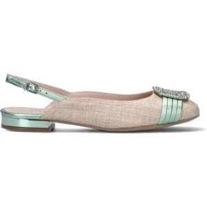 GIANMARCO F Slingback donna beige/acquamarina in pelle MULTICOLOR 37