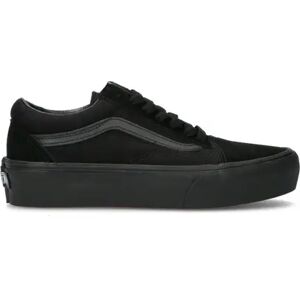 Vans OLD SKOOL PLATFOR Sneaker donna nera in pelle NERO 36