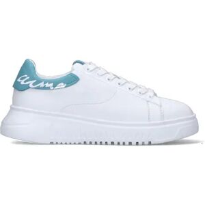 Emporio Armani Sneaker donna bianca/azzurra in pelle BIANCO 37