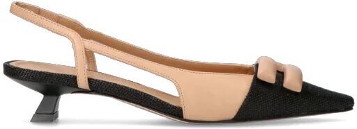 chantal 1962 pepe jeans slingback donna nera/beige nero 39