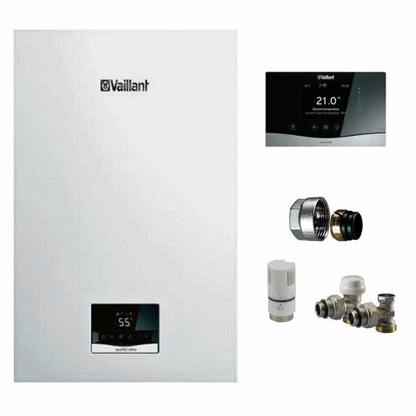 Caldaia A Condensazione Vaillant Ecotec Intro 18 Kw Metano + Termostato Sensohome 380 - A+ (KIT-0010026087)