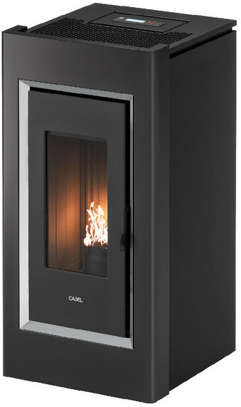 Stufa A Pellet Cadel Prince Plus 11 Kw Antracite Ad Aria Canalizzata Con Wi-Fi (7022075)