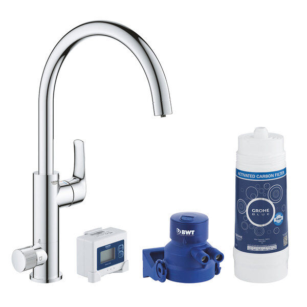 Depuratore Acqua Grohe Blue Pure Eurosmart Set Miscelatore Lavello Cucina + Filtro (30383000)