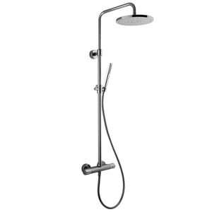 Colonna Doccia Fima Carlo Frattini Serie Wellness Con Miscelatore Termostatico Esterno, Doccetta E Soffione (F4885/RP253CR)